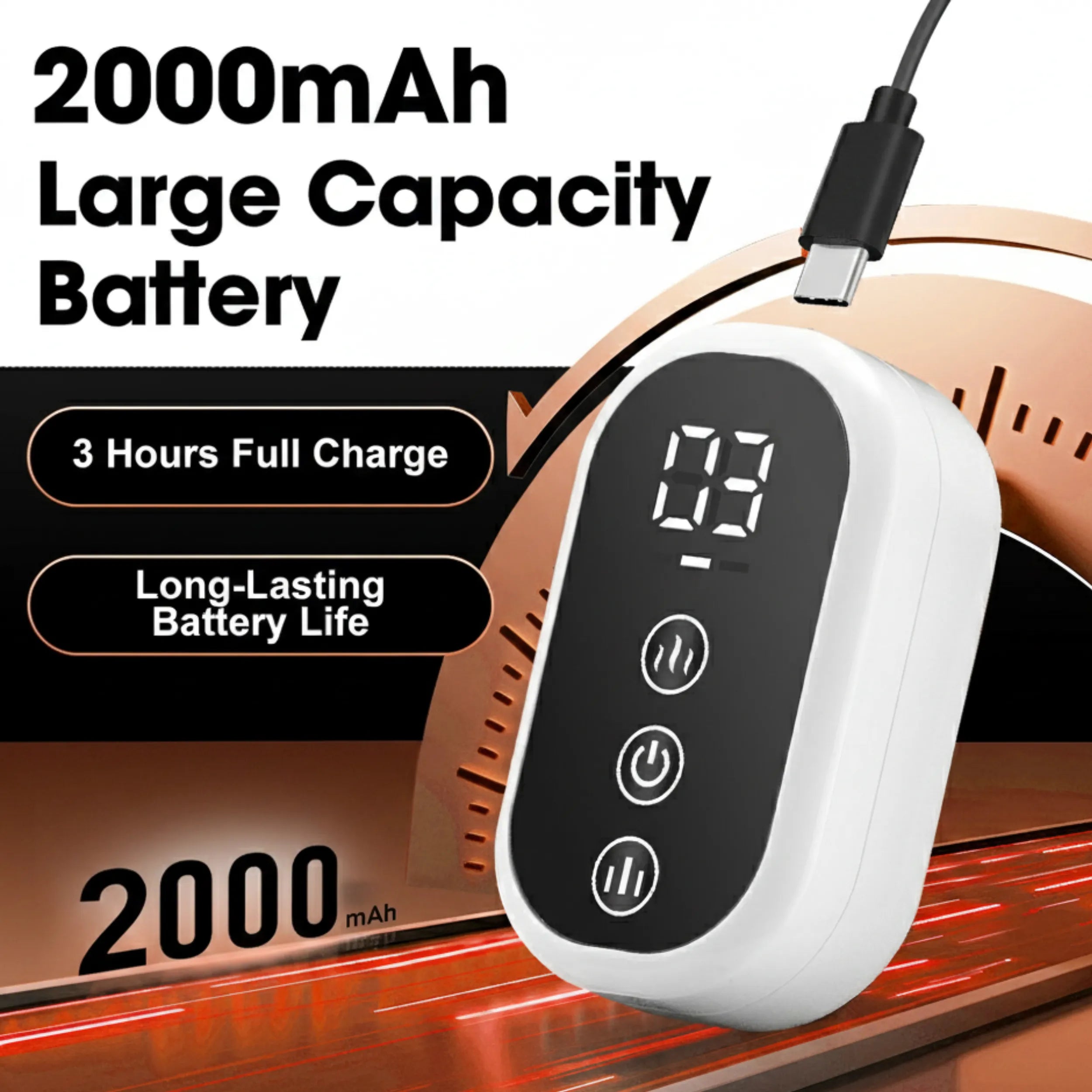 Cordless Air Compression Calf Massager with Heat