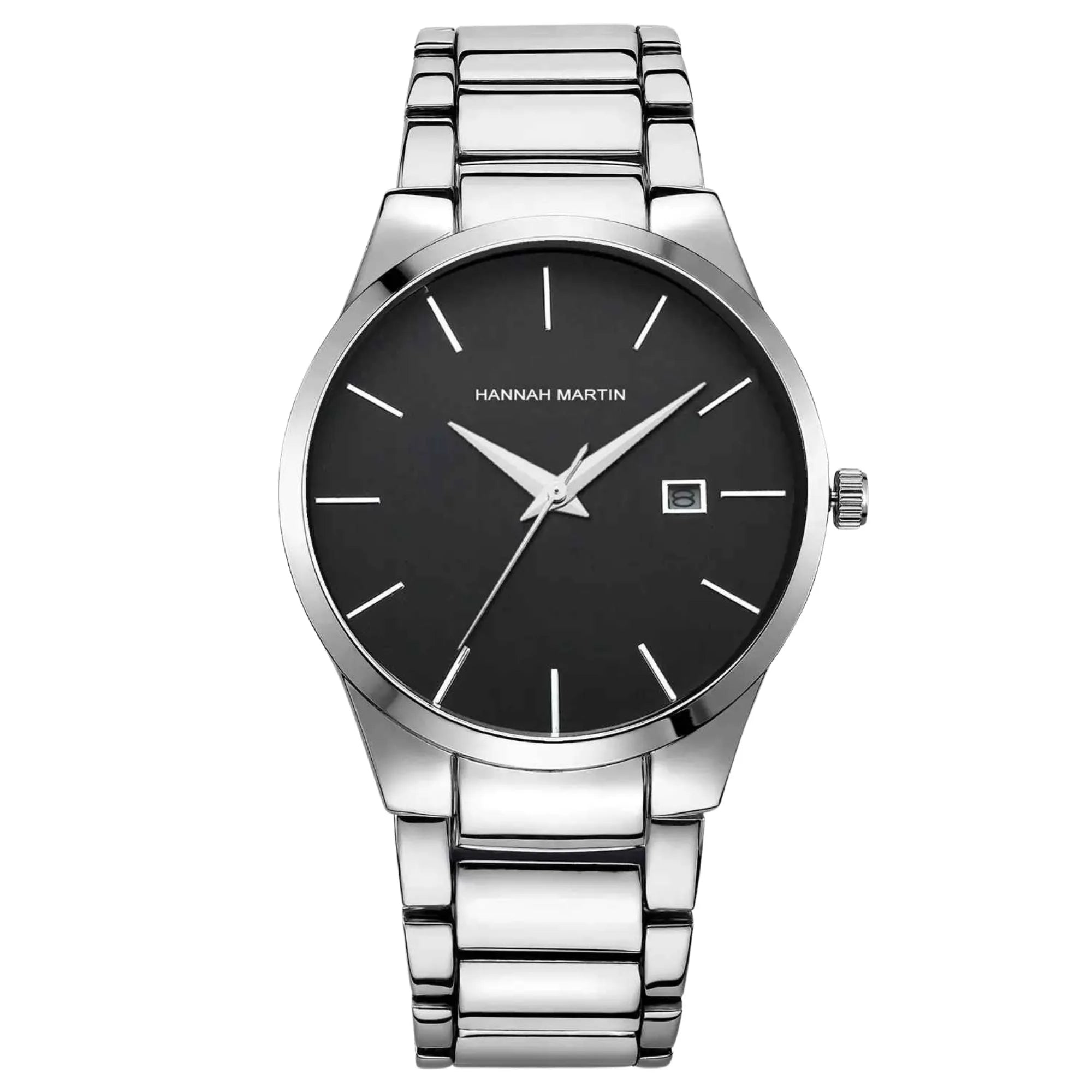 Men's Minimalist Stainless Steel Watch – Sleek, Waterproof, Quartz Movement