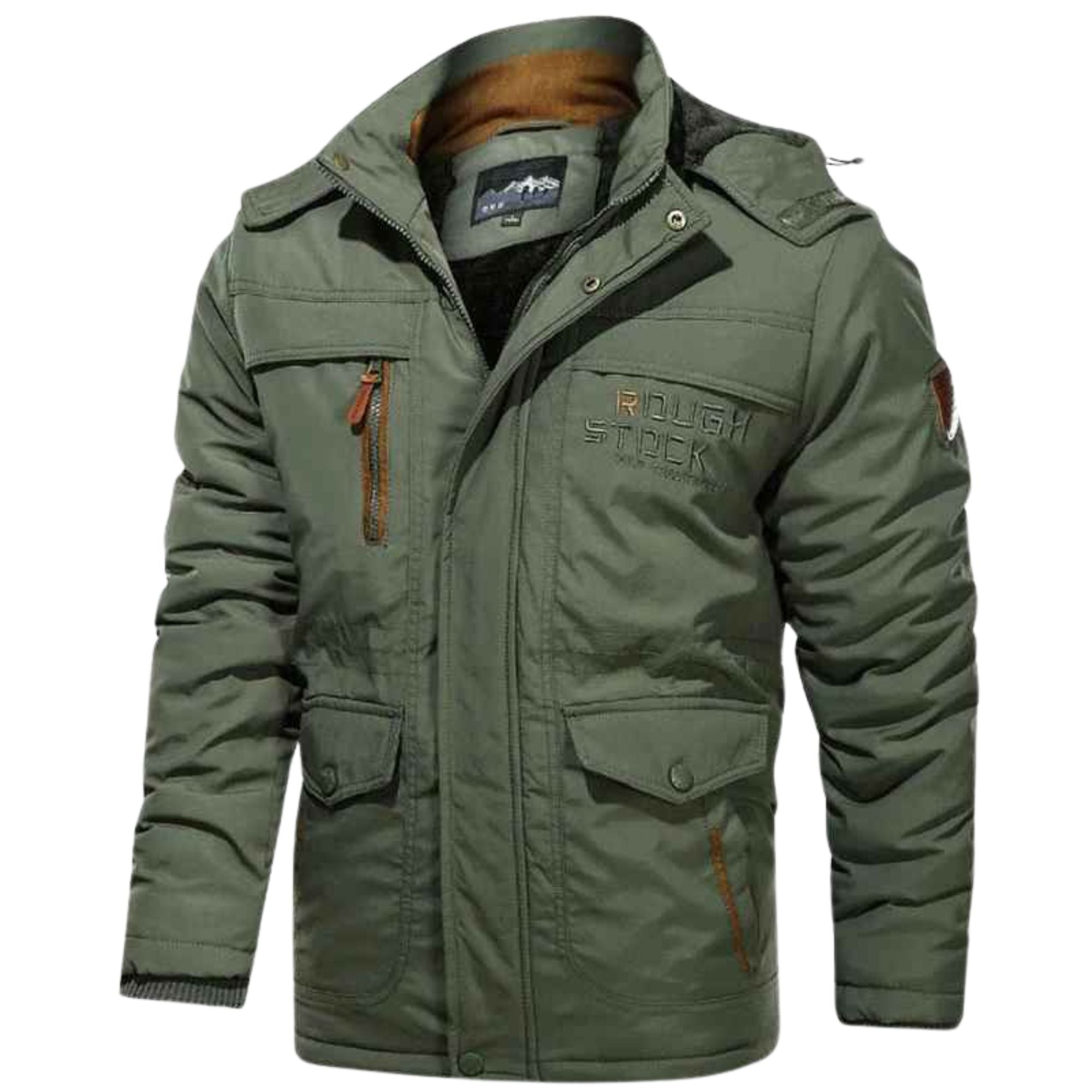 Men’s Heavy-Duty Winter Parka – Fleece-Lined, Windproof, Multi-Pocket Military Jacket