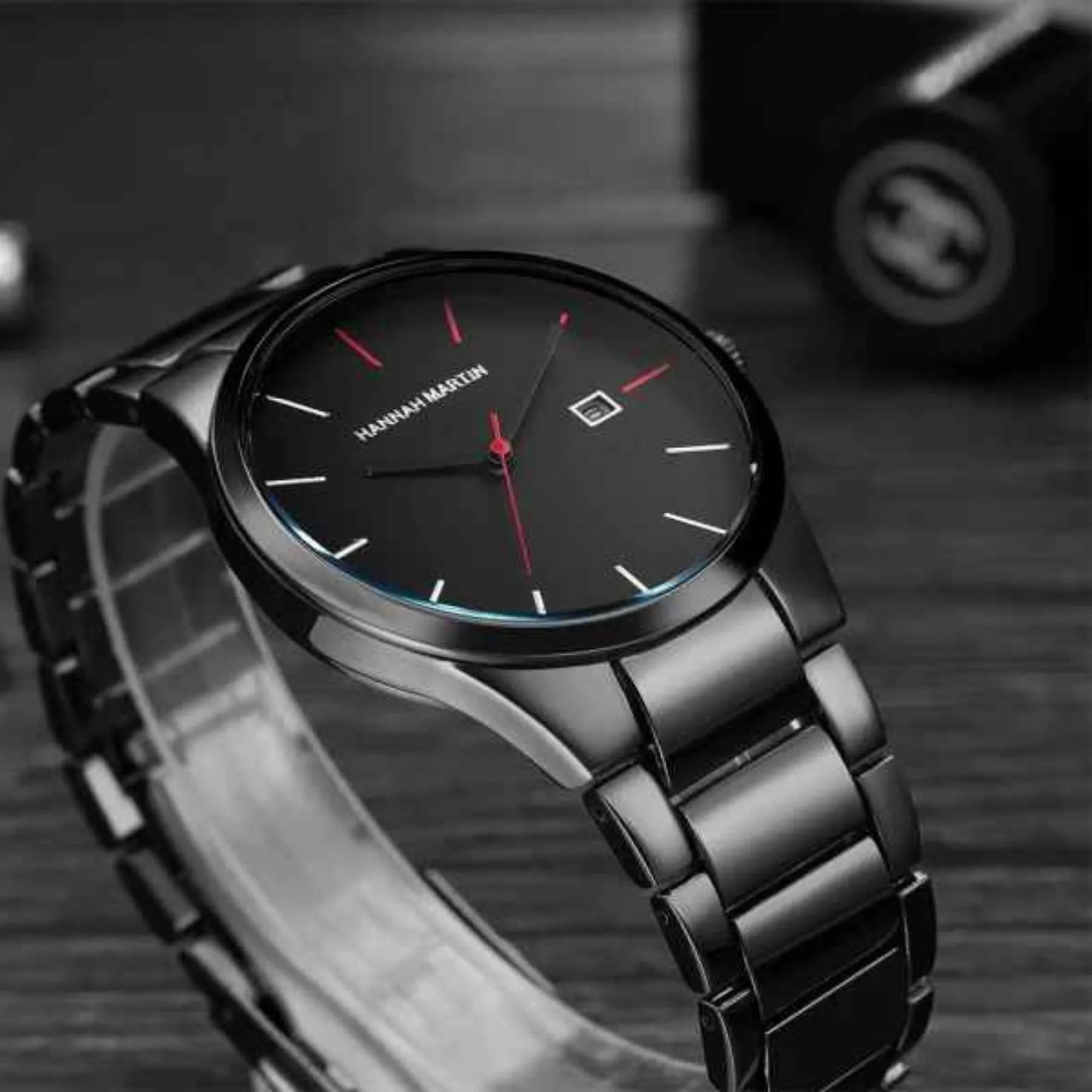 Men's Minimalist Stainless Steel Watch – Sleek, Waterproof, Quartz Movement
