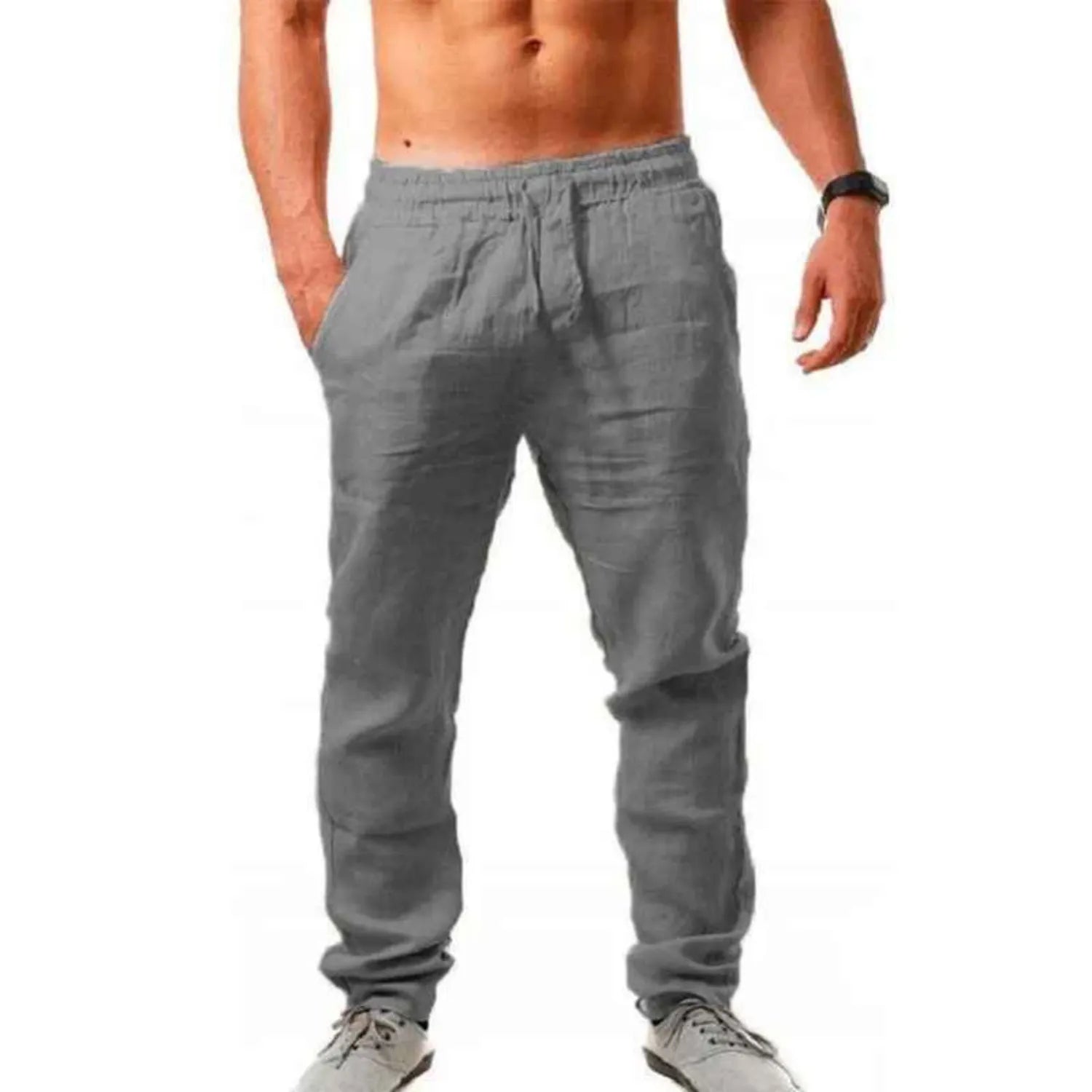 Men's Breathable Cotton Linen Pants