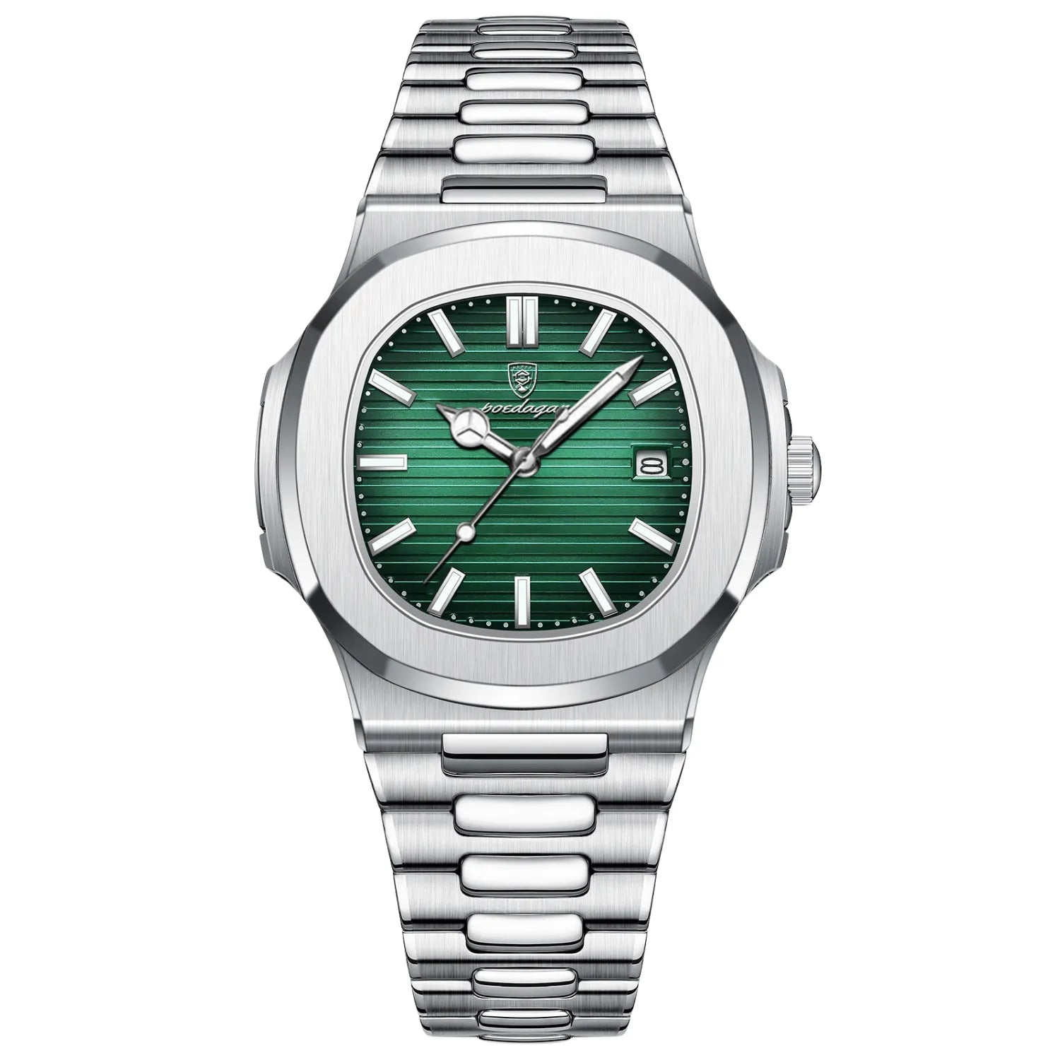 POEDAGAR Square Luxury Chronograph - Waterproof and Luminous