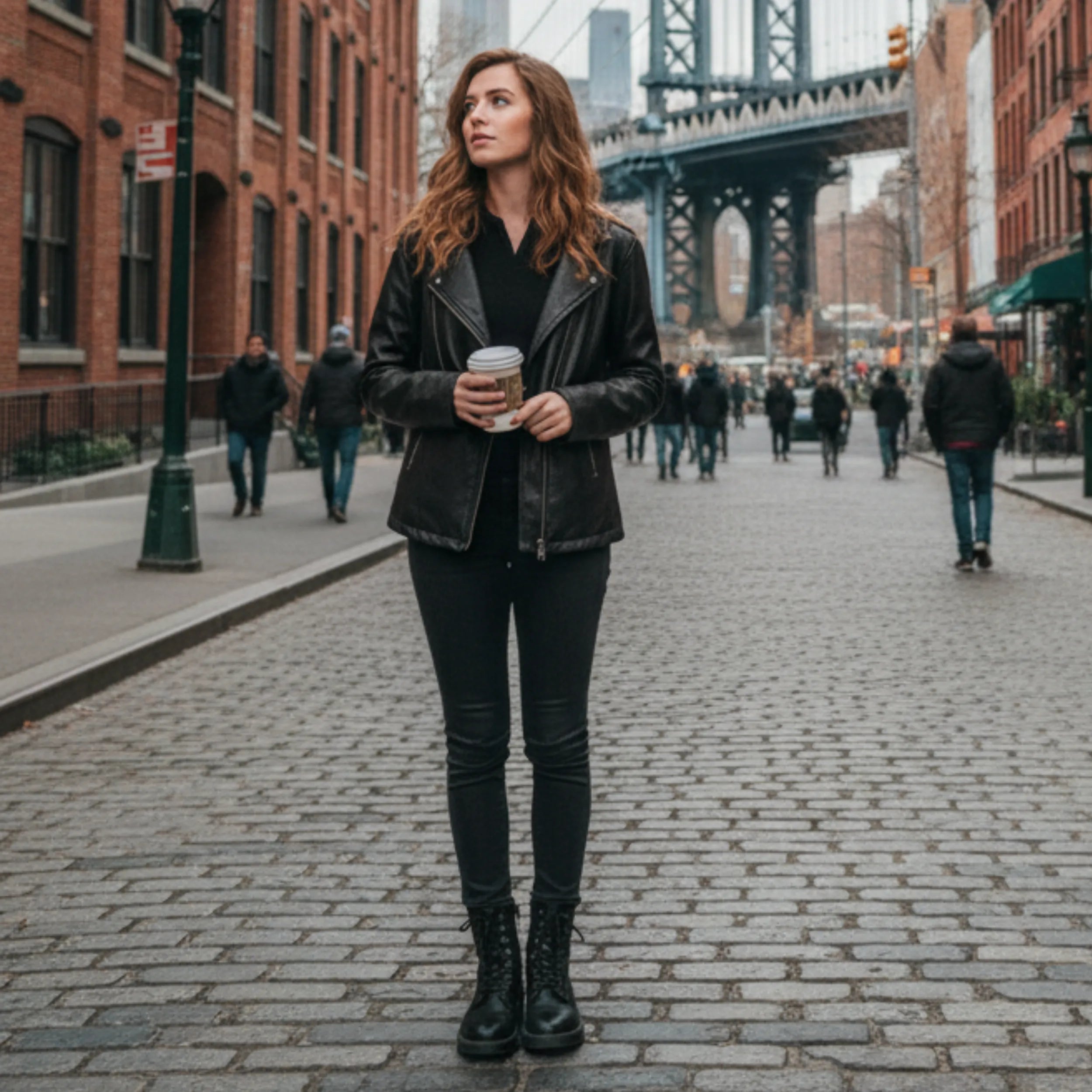 Women's Real Sheepskin Leather Hooded Jacket