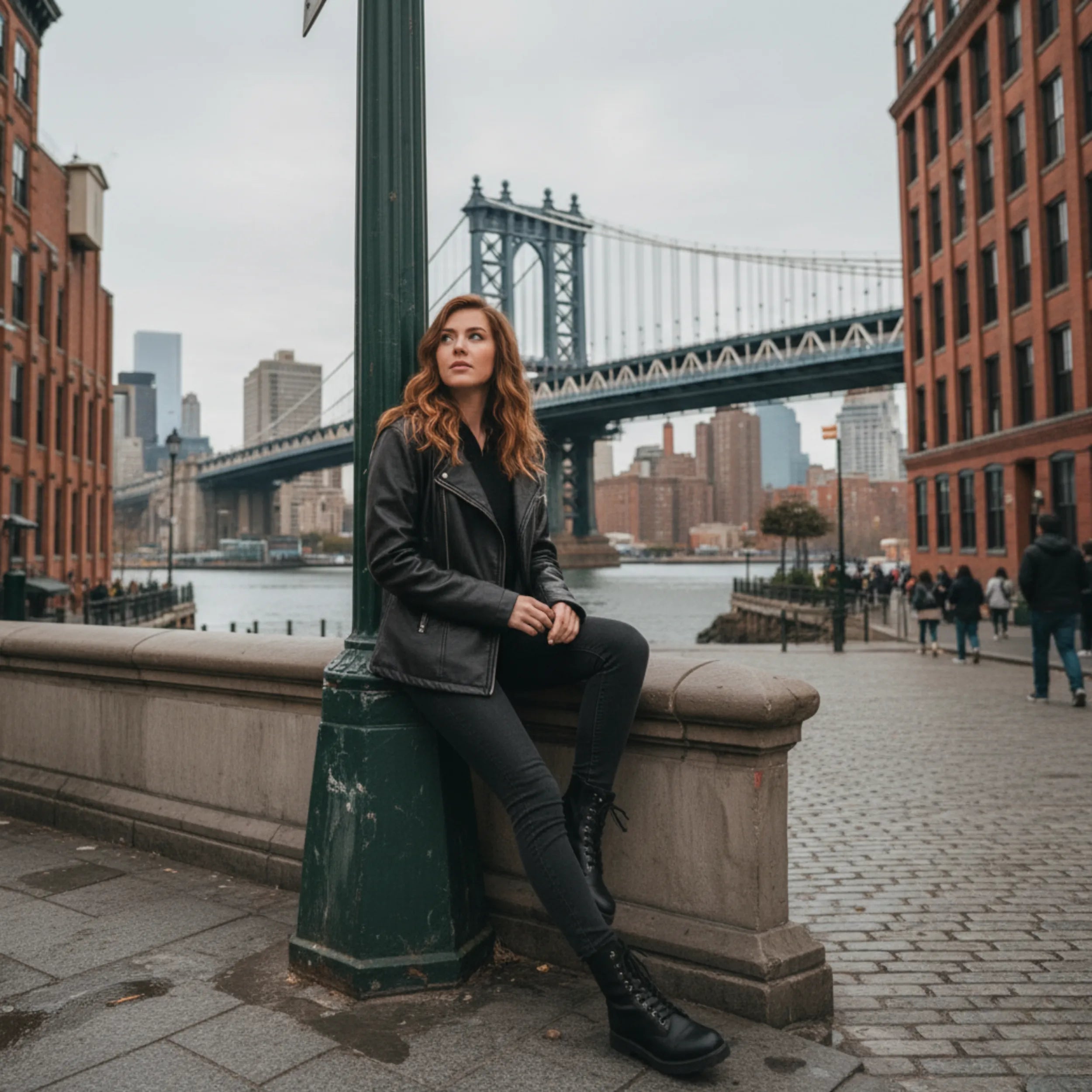 Women's Real Sheepskin Leather Hooded Jacket