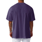 Men's Oversized Gym T-Shirt - Breathable Quick-Dry Workout Shirt for Weightlifting