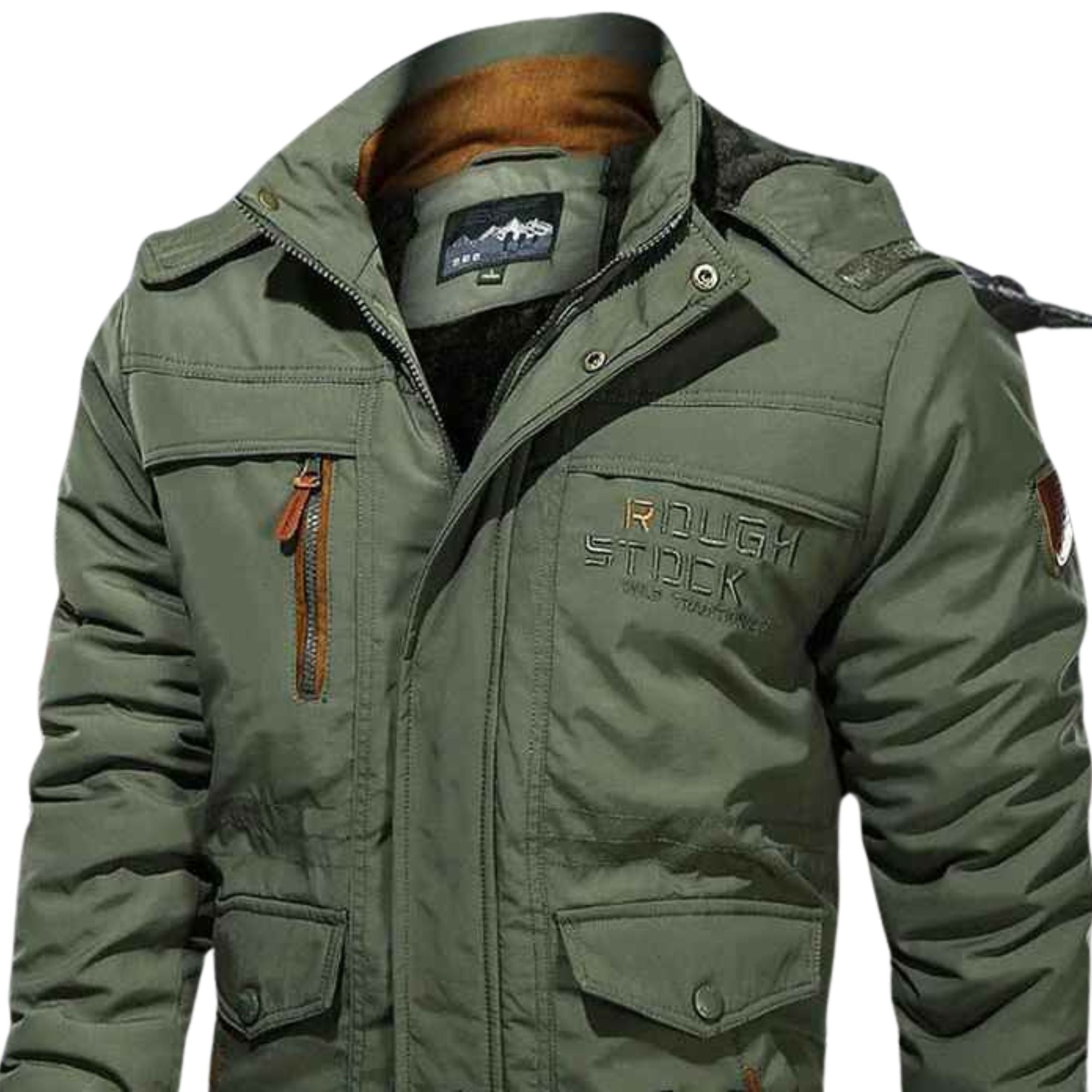 Men’s Heavy-Duty Winter Parka – Fleece-Lined, Windproof, Multi-Pocket Military Jacket