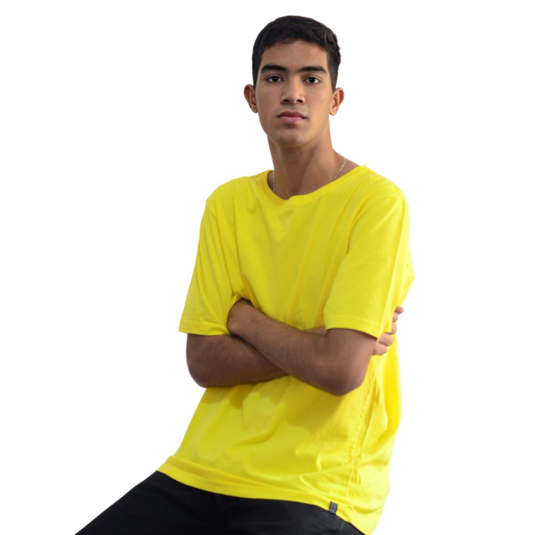 Basic Yellow Premium T-Shirt - 100% Cotton | Basic Clothes Co