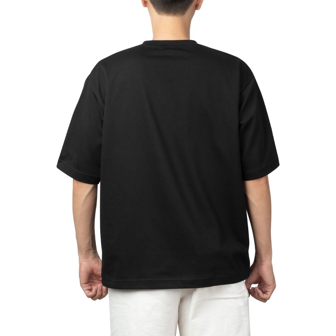 Men's Oversized Black T-Shirt 100% Premium Cotton | Basic Clothes Co