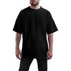 Men's Oversized Black T-Shirt 100% Premium Cotton | Basic Clothes Co