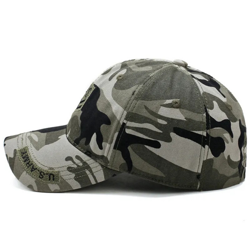 Men's & Women's Tactical Baseball Cap - Military Camo Sun Hat with Letter Embroidery