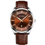 Curren Executive Chrono – Premium Leather Strap Men’s Watch | 45mm Luxury Business Timepiece