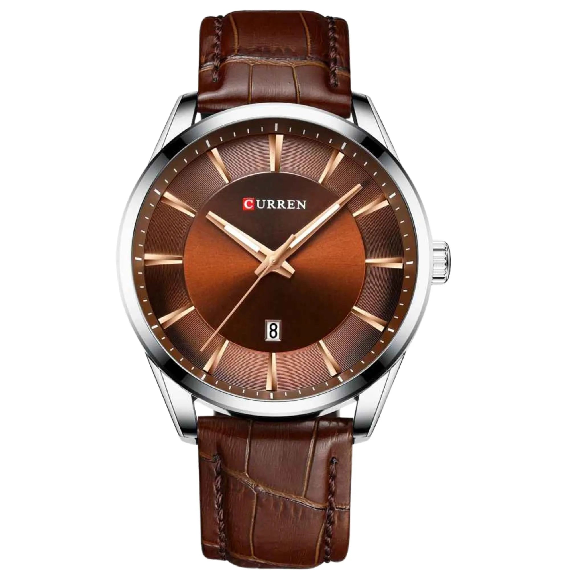 Curren Executive Chrono – Relógio Masculino Premium com Pulseira de Couro | Relógio de Negócios de Luxo de 45 mm