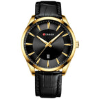 Curren Executive Chrono – Premium Leather Strap Men’s Watch | 45mm Luxury Business Timepiece