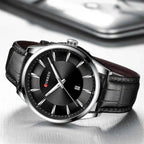 Curren Executive Chrono – Premium Leather Strap Men’s Watch | 45mm Luxury Business Timepiece