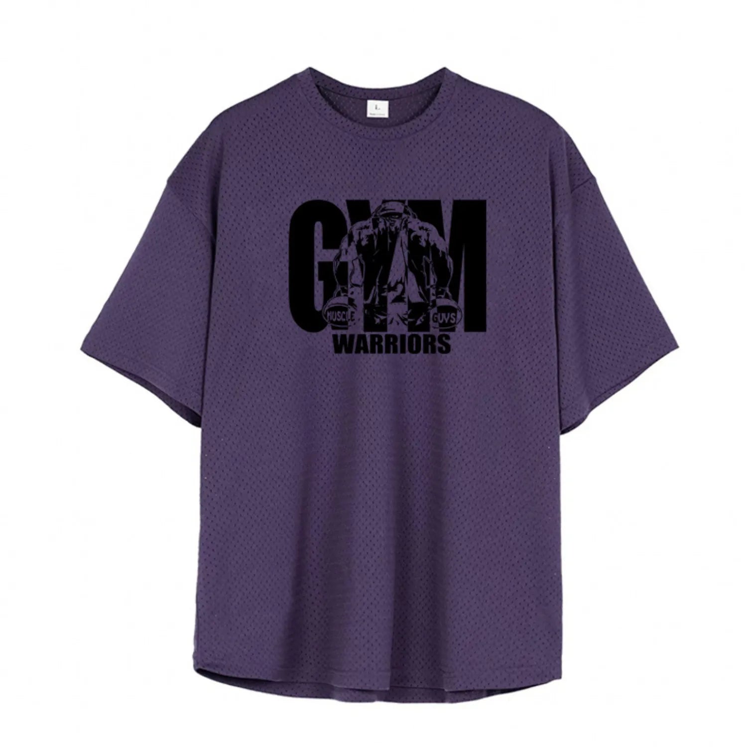 Men's Oversized Gym T-Shirt - Breathable Quick-Dry Workout Shirt for Weightlifting