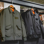 Maden CWU-45P Men’s Bomber Jacket – Windproof, Waterproof, Thickened Military Coat with Orange Lining