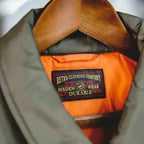 Maden CWU-45P Men’s Bomber Jacket – Windproof, Waterproof, Thickened Military Coat with Orange Lining