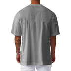 Men's Oversized Gym T-Shirt - Breathable Quick-Dry Workout Shirt for Weightlifting