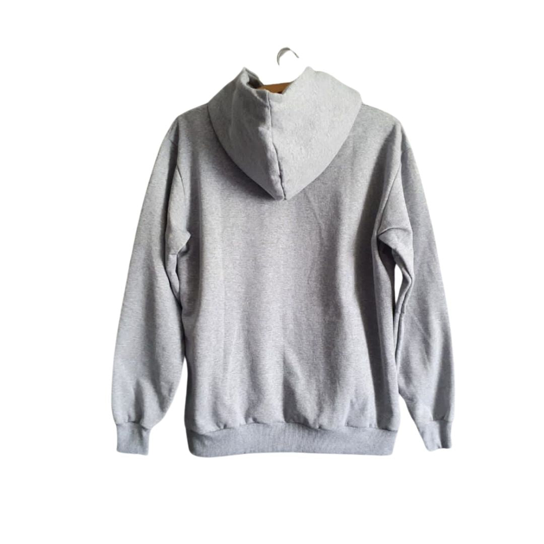 Men's and women's hoodie with kangaroo pocket and flannel lining