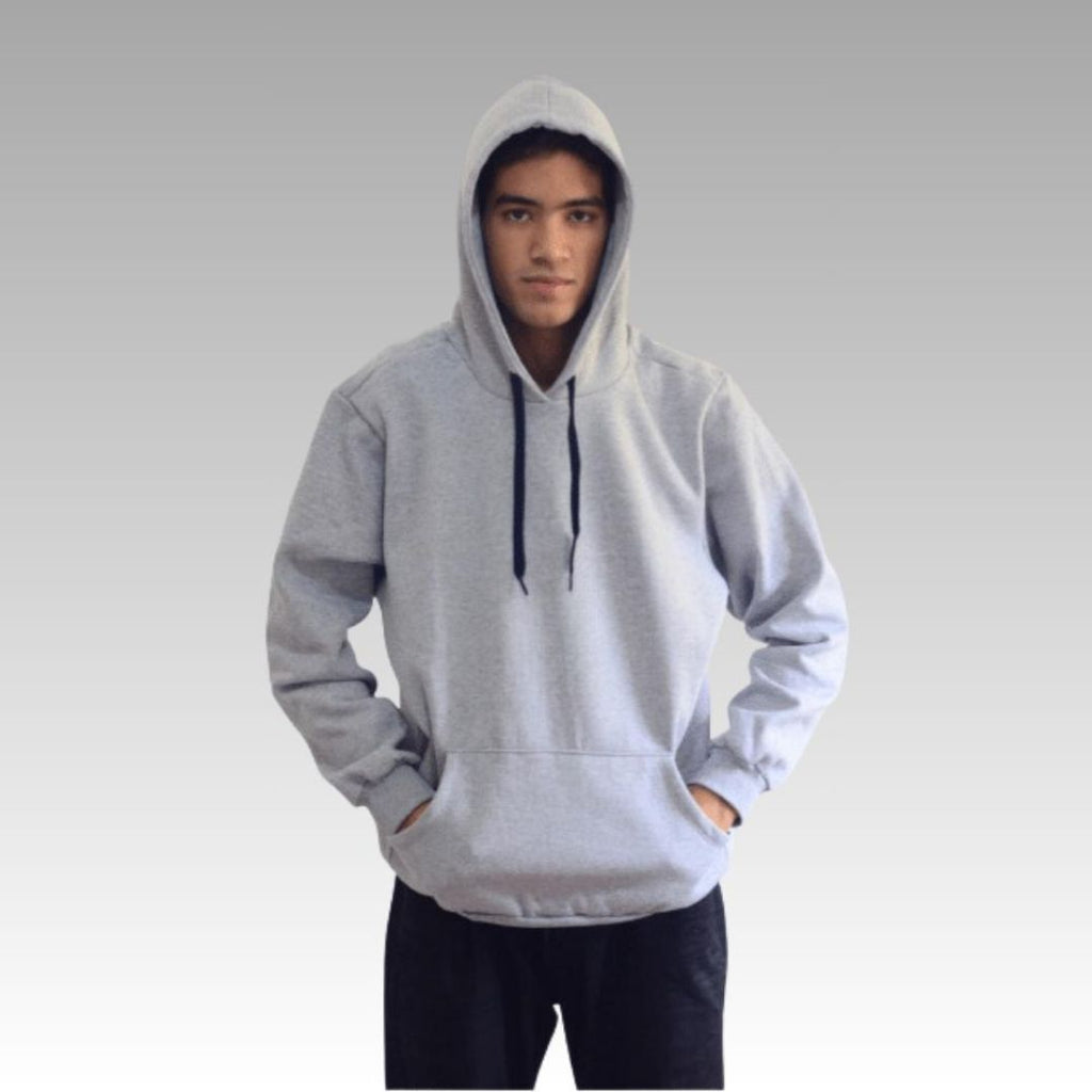 Men's and women's hoodie with kangaroo pocket and flannel lining