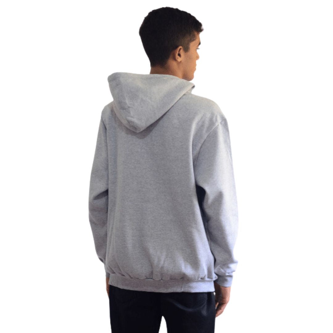 Men's and women's hoodie with kangaroo pocket and flannel lining