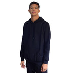 Men's and women's hoodie with kangaroo pocket and flannel lining