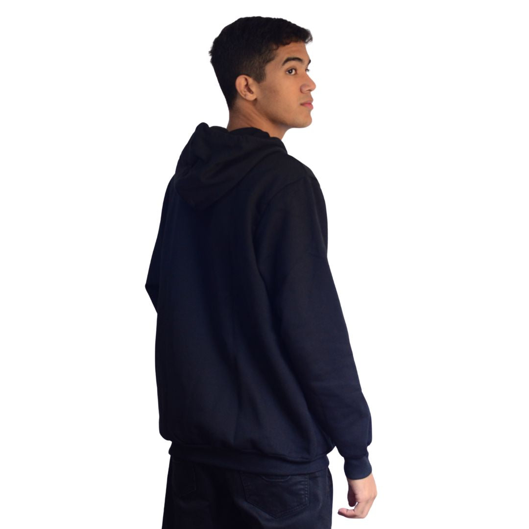 Men's and women's hoodie with kangaroo pocket and flannel lining