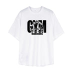 Men's Oversized Gym T-Shirt - Breathable Quick-Dry Workout Shirt for Weightlifting