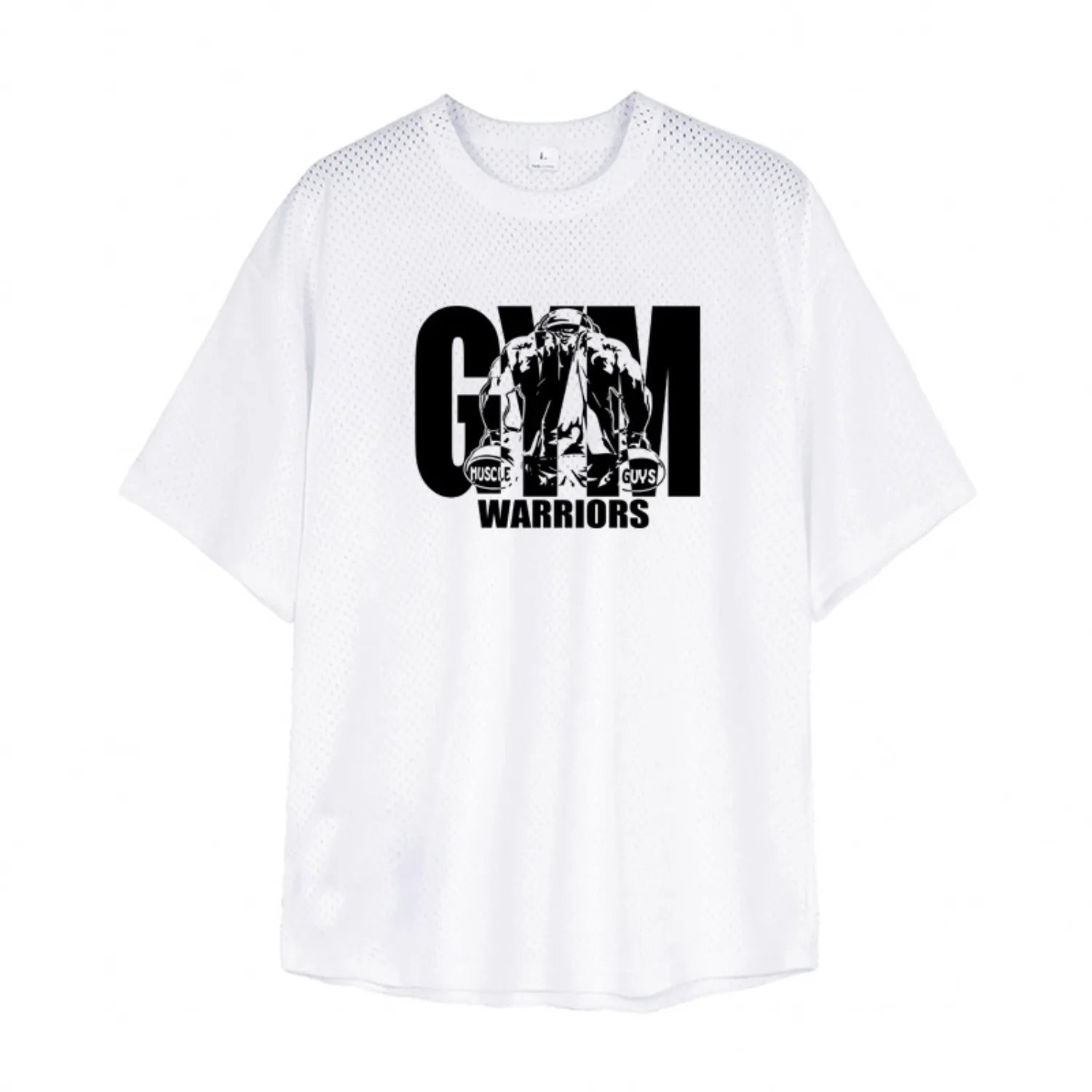Men's Oversized Gym T-Shirt - Breathable Quick-Dry Workout Shirt for Weightlifting