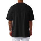 Men's Oversized Gym T-Shirt - Breathable Quick-Dry Workout Shirt for Weightlifting