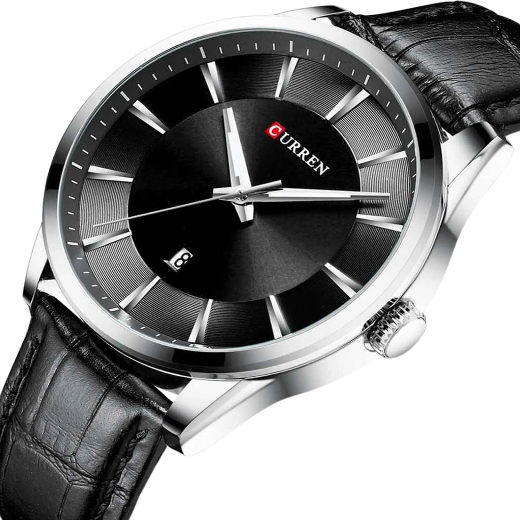 Curren Executive Chrono – Premium Leather Strap Men’s Watch | 45mm Luxury Business Timepiece