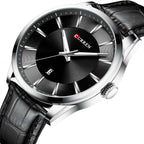 Curren Executive Chrono – Premium Leather Strap Men’s Watch | 45mm Luxury Business Timepiece