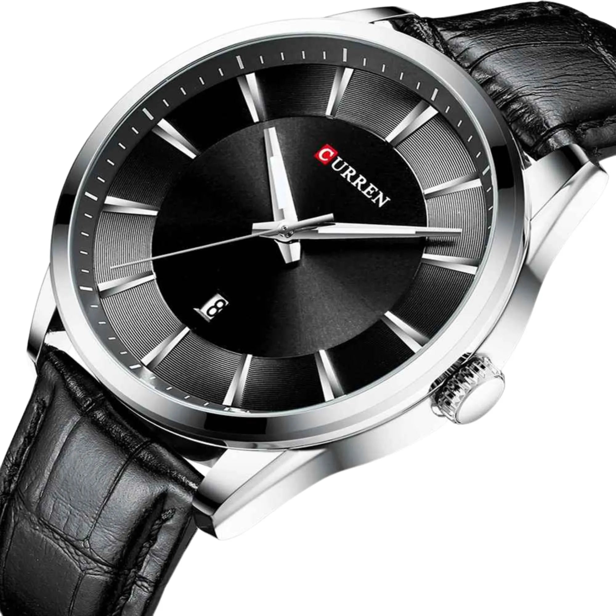 Curren Executive Chrono – Premium Leather Strap Men’s Watch | 45mm Luxury Business Timepiece