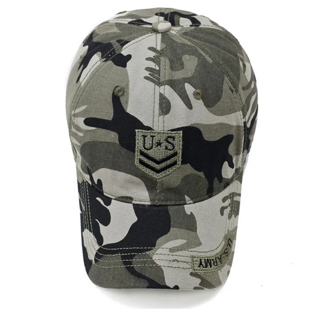 Men's & Women's Tactical Baseball Cap - Military Camo Sun Hat with Letter Embroidery