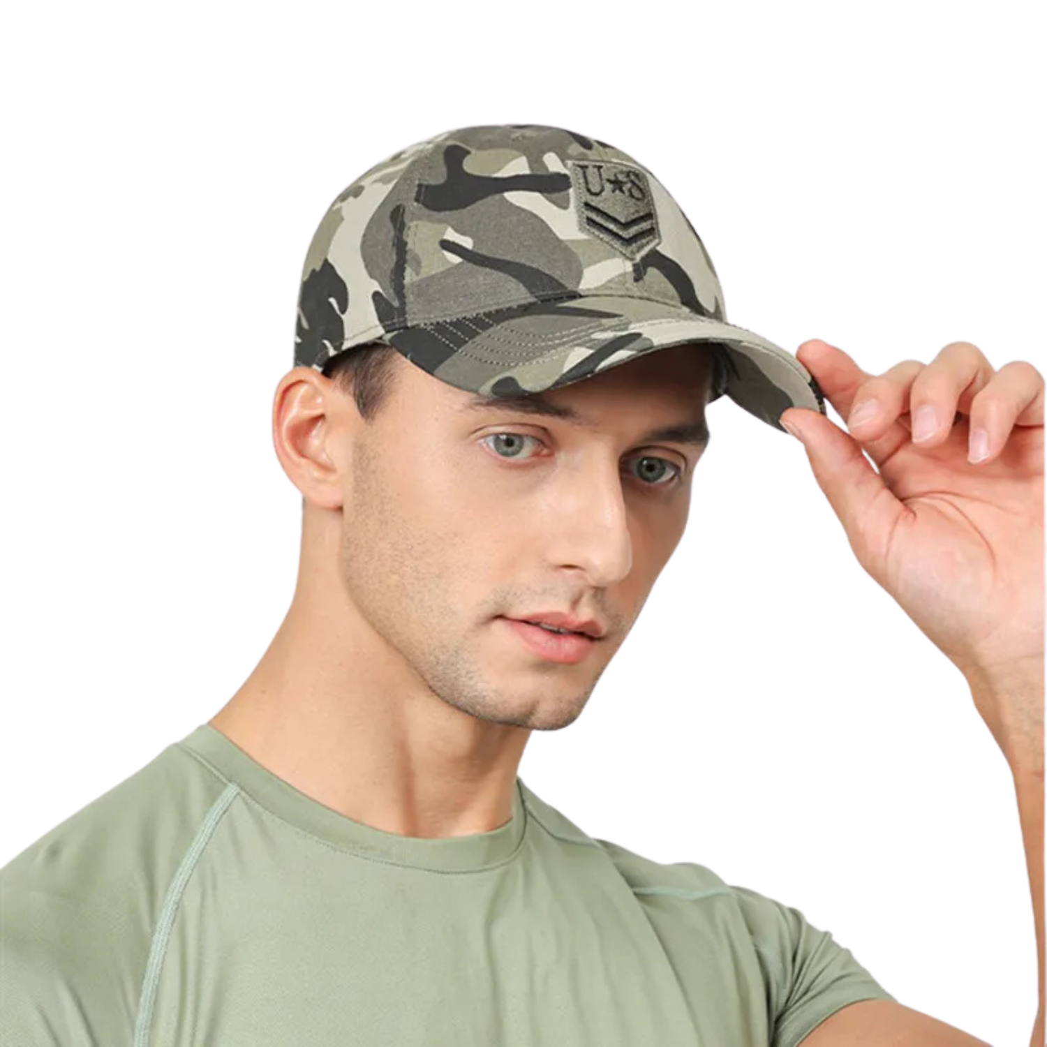 Men's & Women's Tactical Baseball Cap - Military Camo Sun Hat with Letter Embroidery