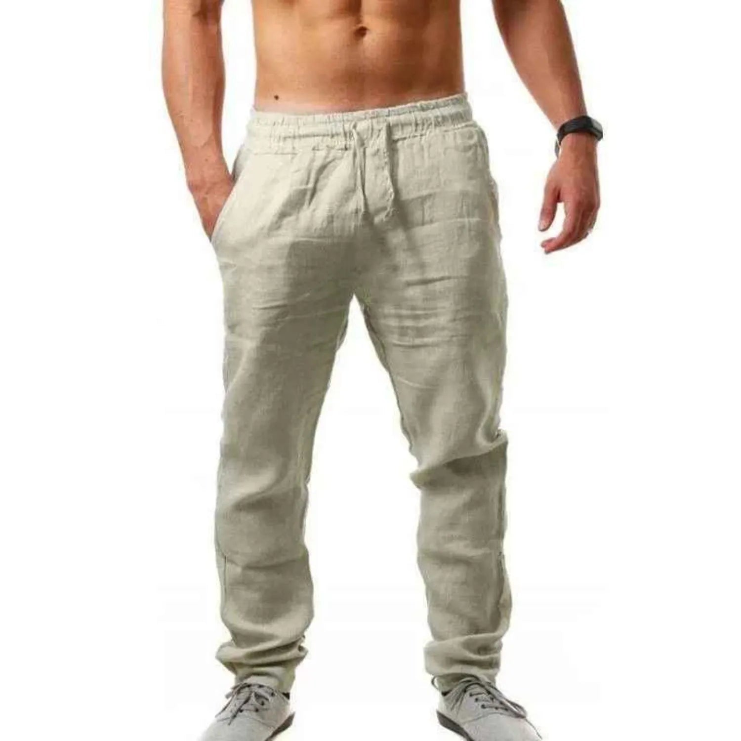 Men's Breathable Cotton Linen Pants