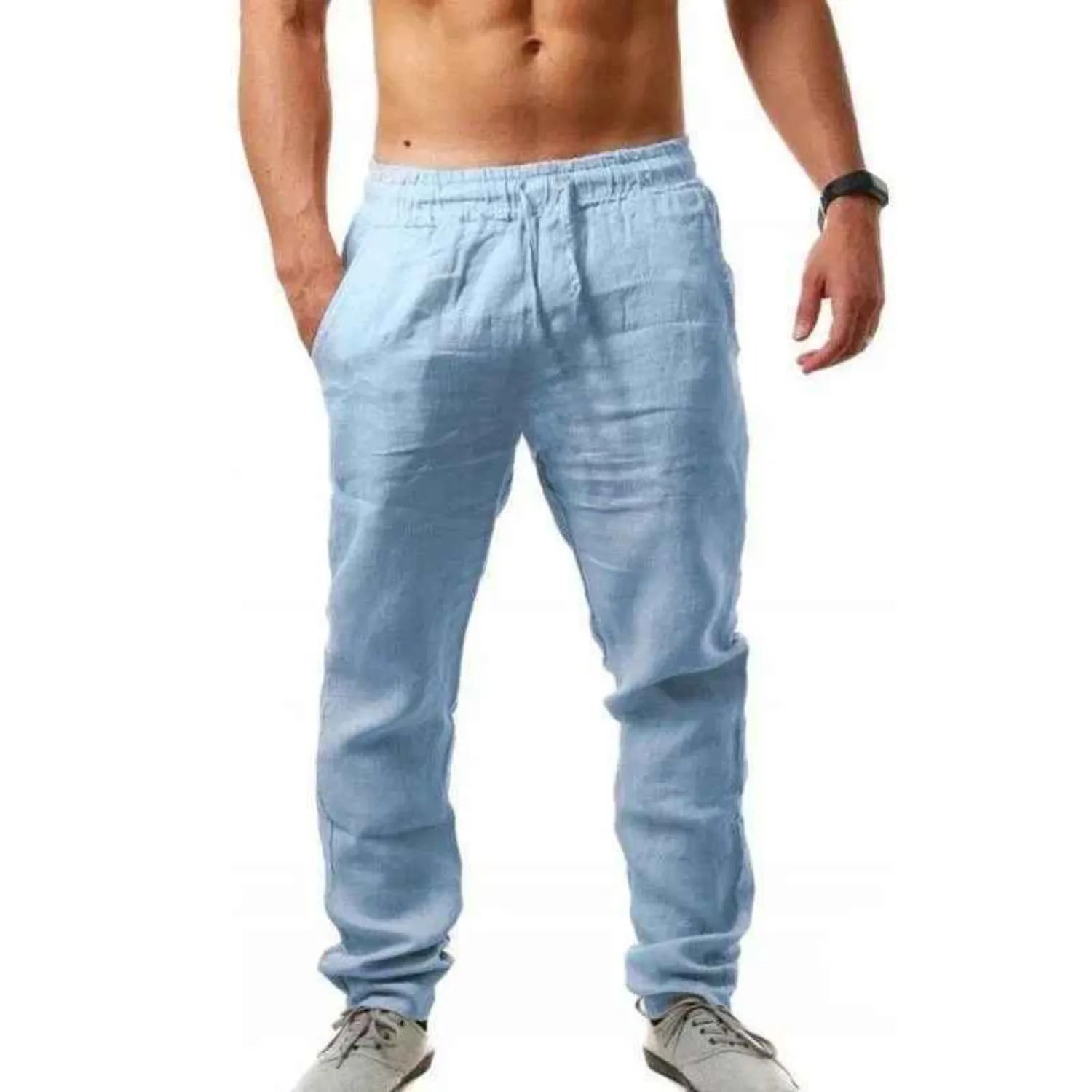 Men's Breathable Cotton Linen Pants
