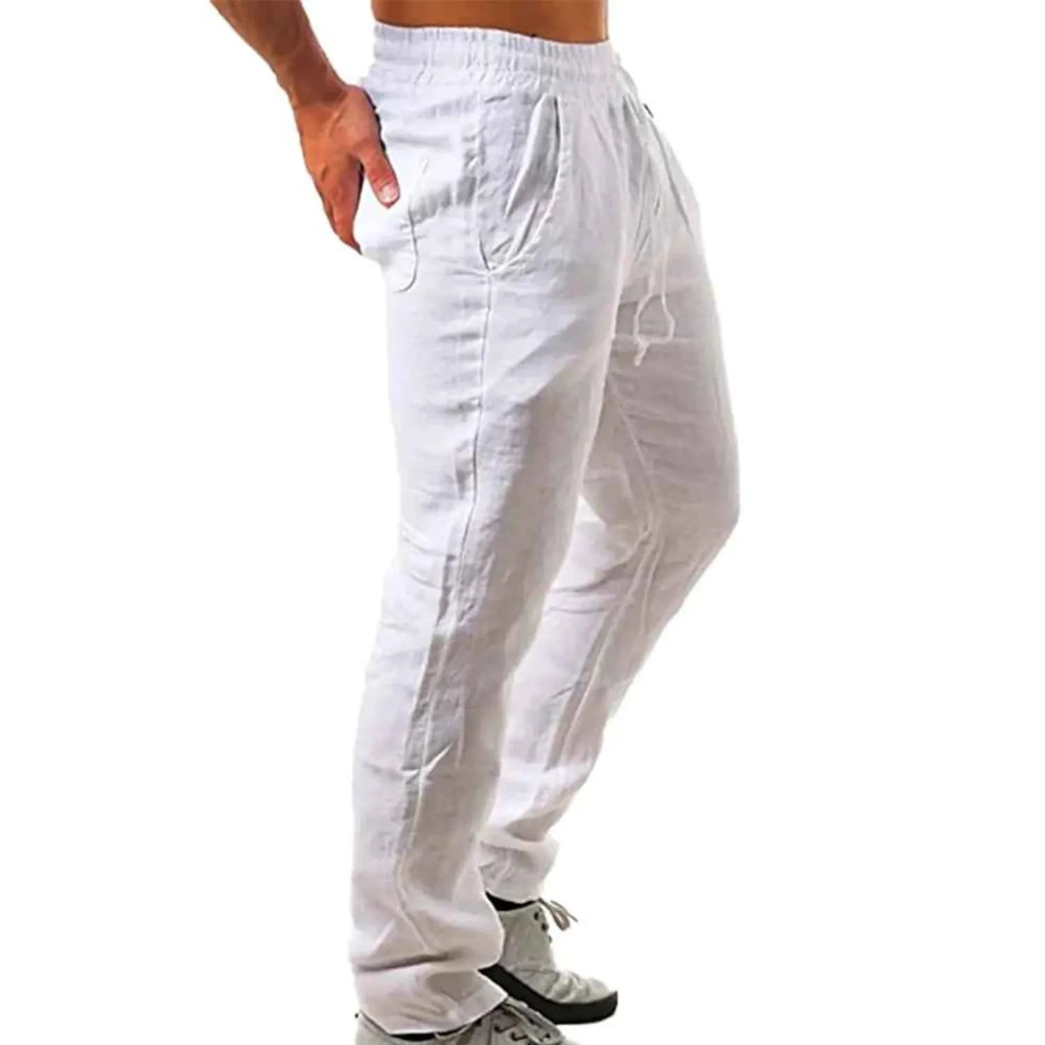 Men's Breathable Cotton Linen Pants